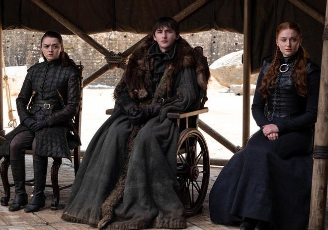 Arya, Bran y Sansa capítulo 6, temporada 8 de 'Juego de Tronos'