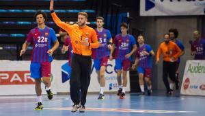 Un gran Gonzalo guia el sòlid triomf del Barça a Flensburg