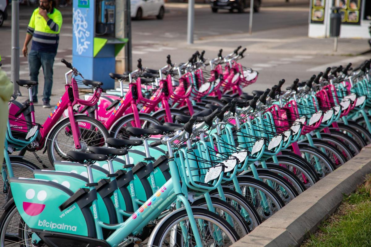 Una estación de Bicipalma.