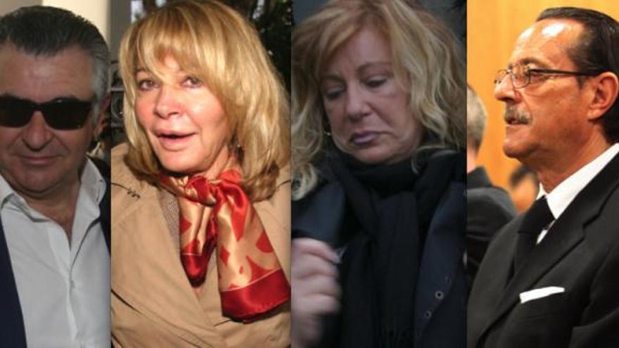 Tres de los acusados en la trama &#039;Malaya&#039;: Juan Antonio Roca, Isabel García Marcos, Marisol Yagüe y Julián Muñoz.