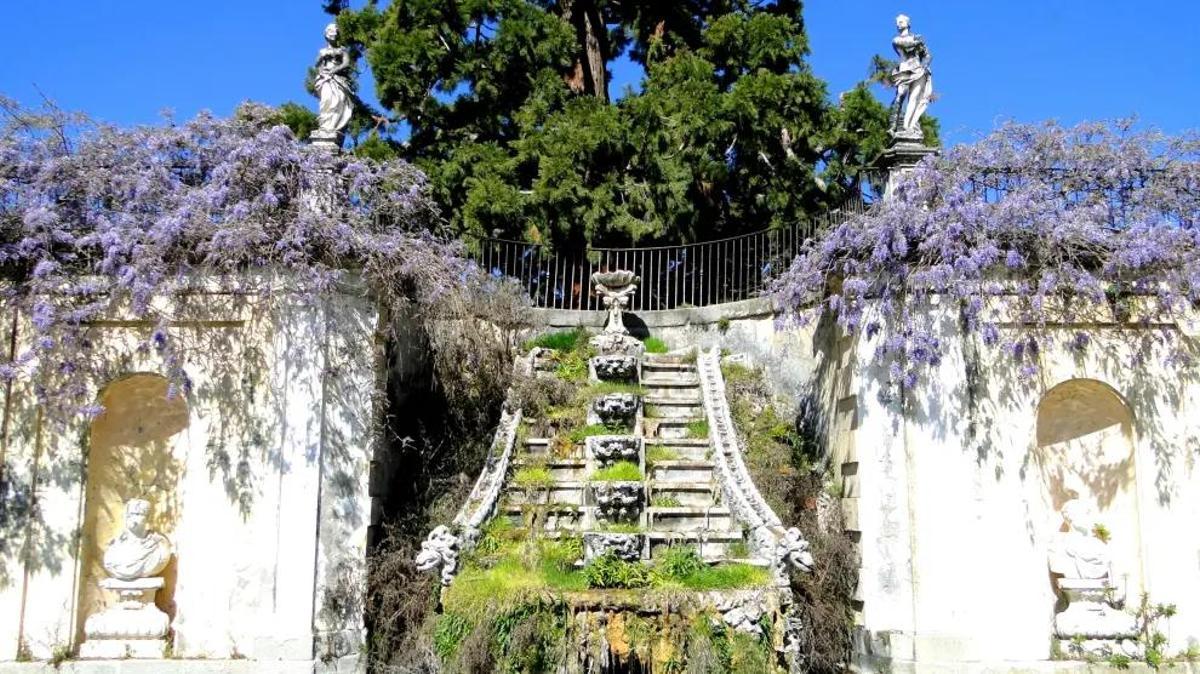 Los jardines de la Quinta del Duque del Arco son un oasis barroco casi secreto que estos días luce en su máximo esplendor