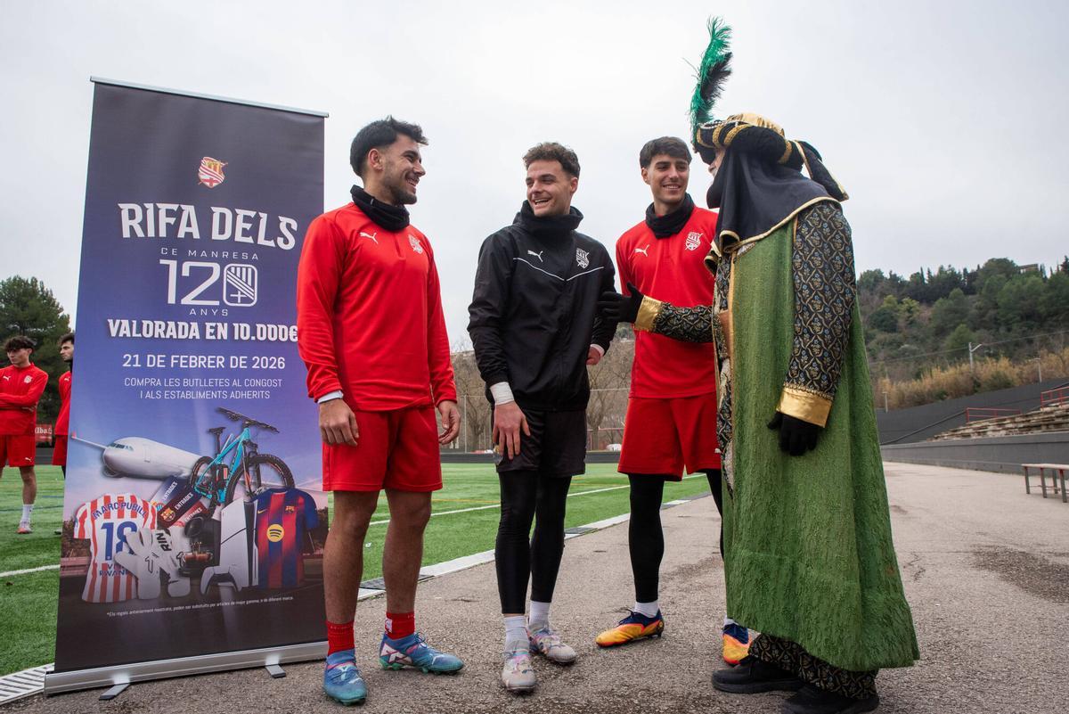 Imatges de l'últim entrenament de l'any del Centre d'Esports Manresa