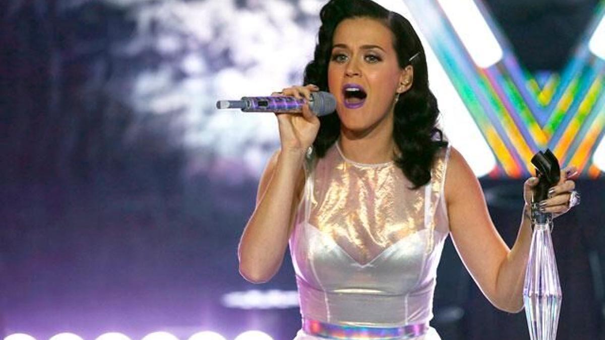 Katy Perry durante un concierto.