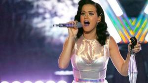 Katy Perry durante un concierto.