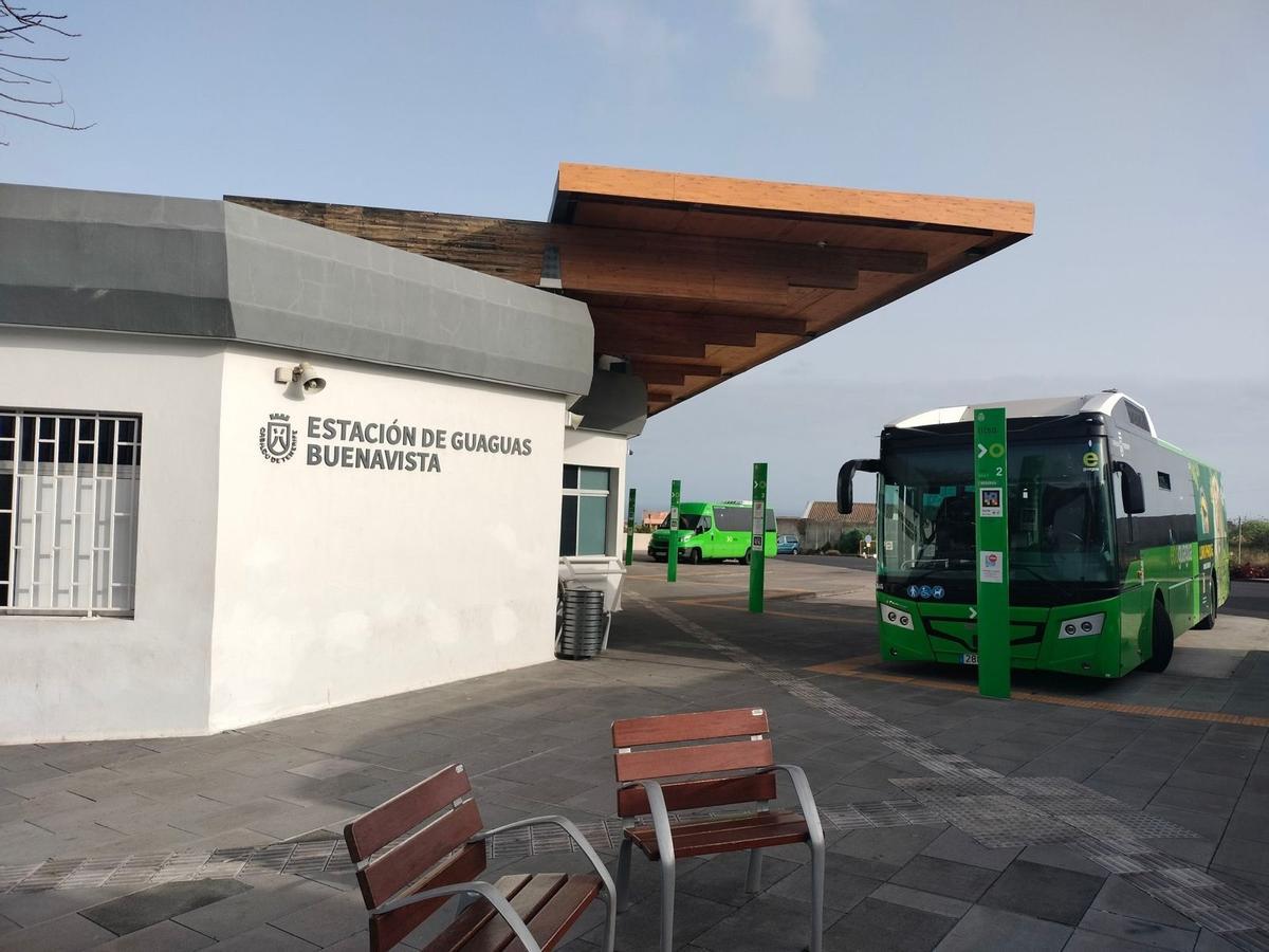 Imagen de la estación de guaguas de Buenavista del Norte
