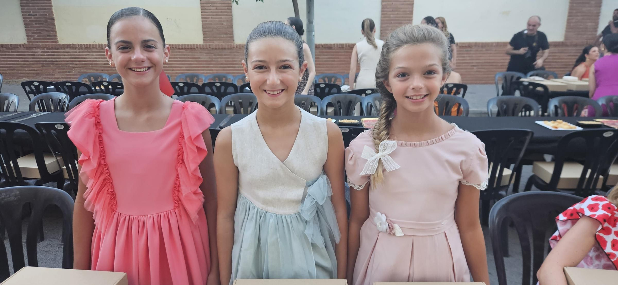 Candidatas a Fallera Mayor Infantil de València 2025 en la "punxà"