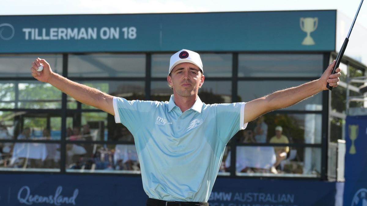 David Puig vivió un momento único con su primera victoria en el DP World Tour, que llegó en Australia