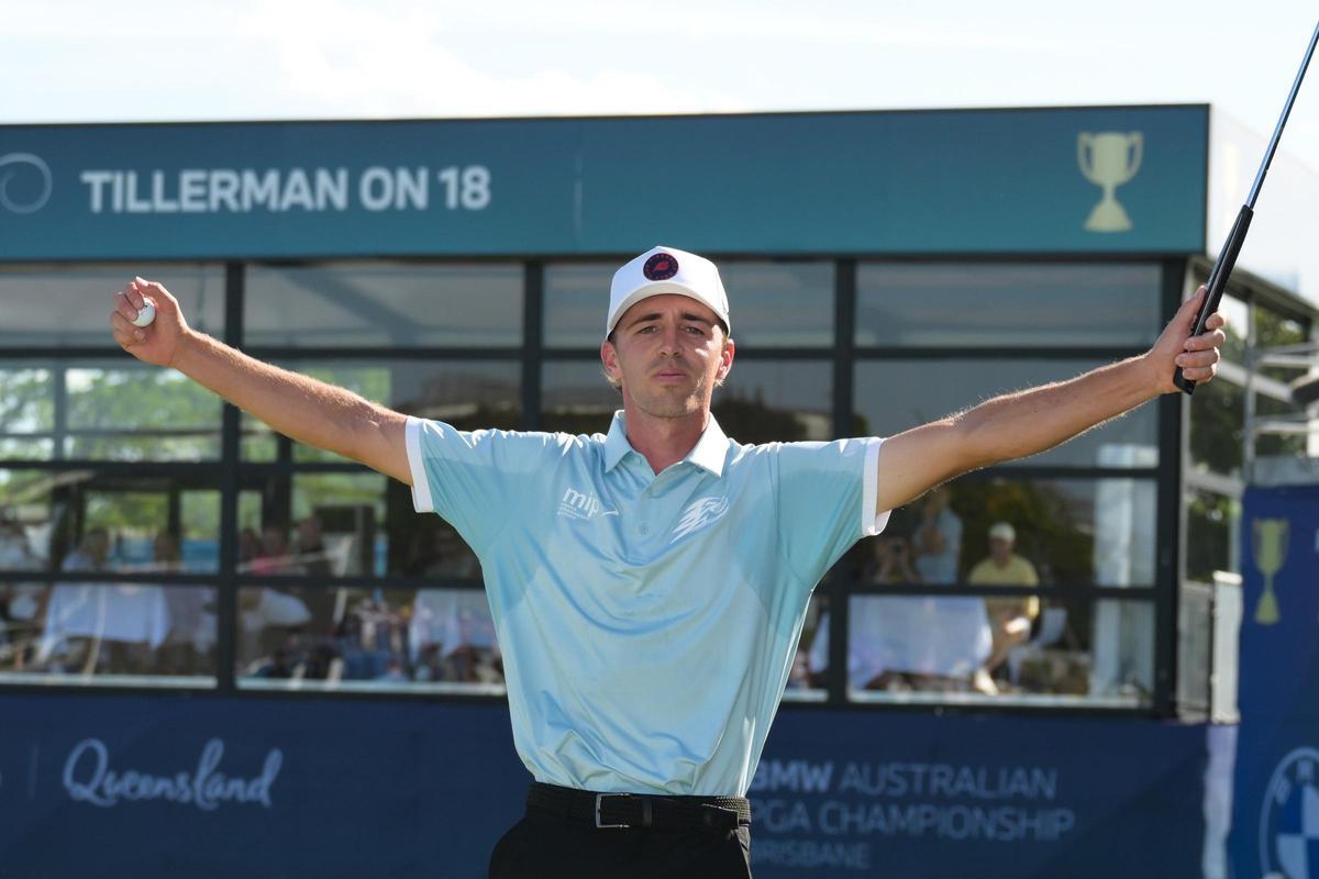 David Puig vivió un momento único con su primera victoria en el DP World Tour, que llegó en Australia