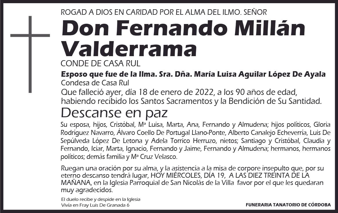 Fernando Millán Valderrama