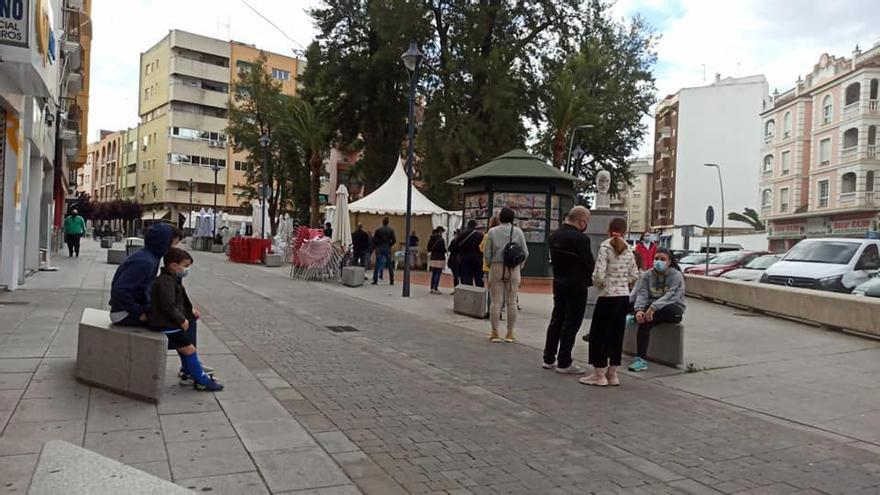 Colas en el parque de La Libertad para hacerse el test