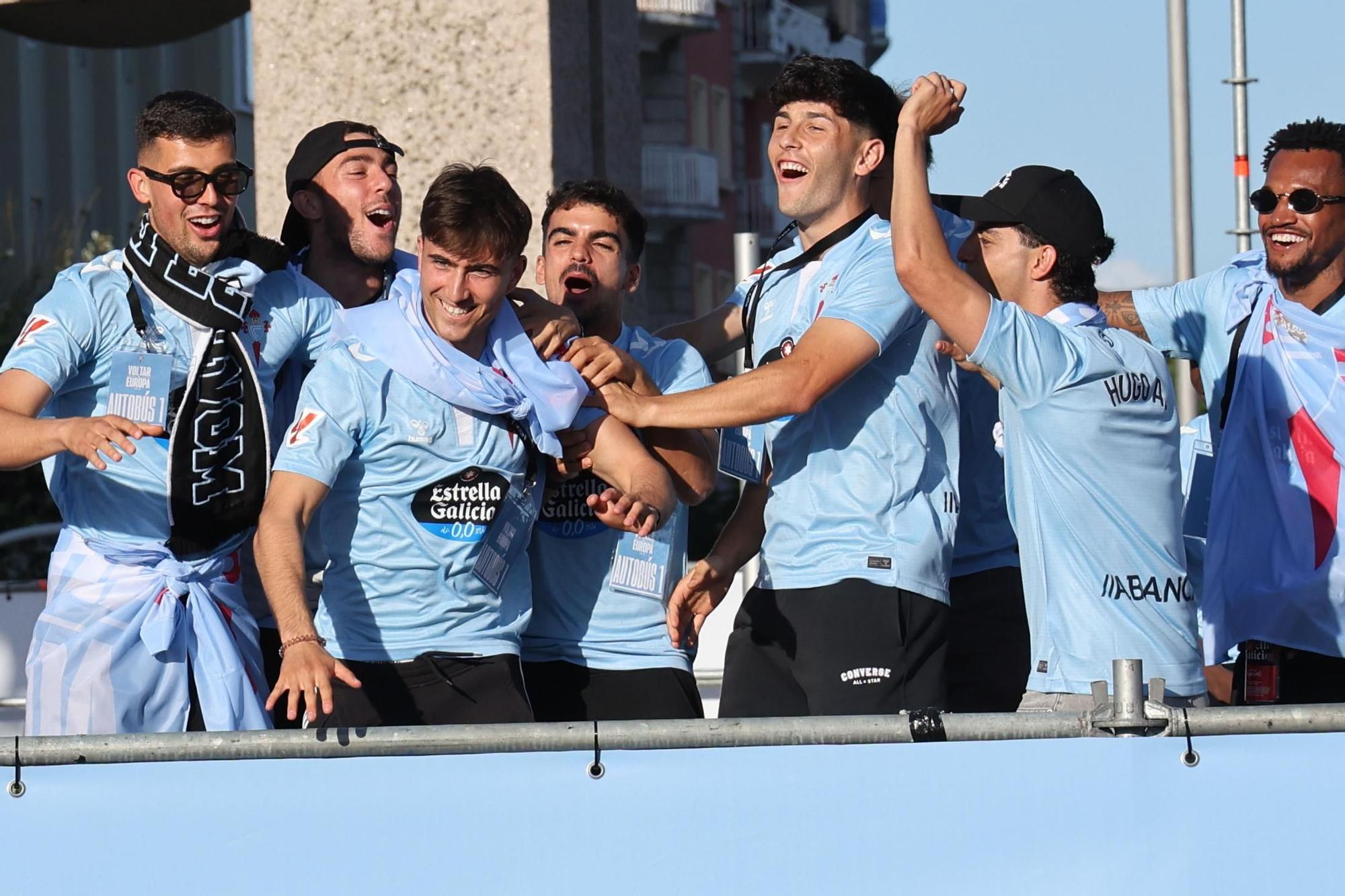 El Celta celebra por todo lo alto su llegada a Europa