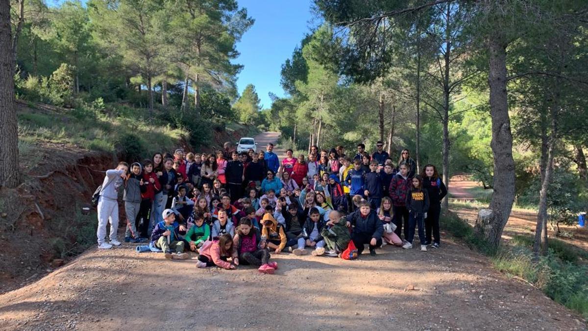 Alumnado participante en una de las salidas.