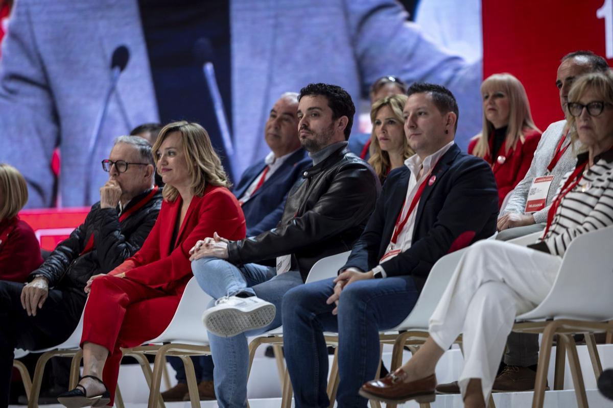 Iglesias, Alegría, Villagrasa y Morales, en la cúpula de la nueva Ejecutiva Regional del PSOE.