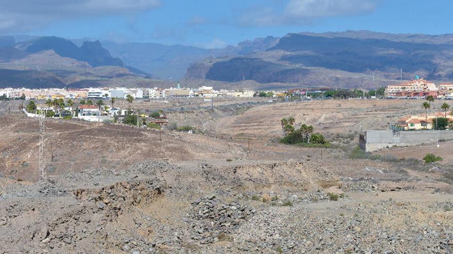 Terrenos de la zona de San Bartolomé conocida como El Hornillo que se encuentran entre Sonneland, la GC1 y el barranco de Las Tabaqueras.