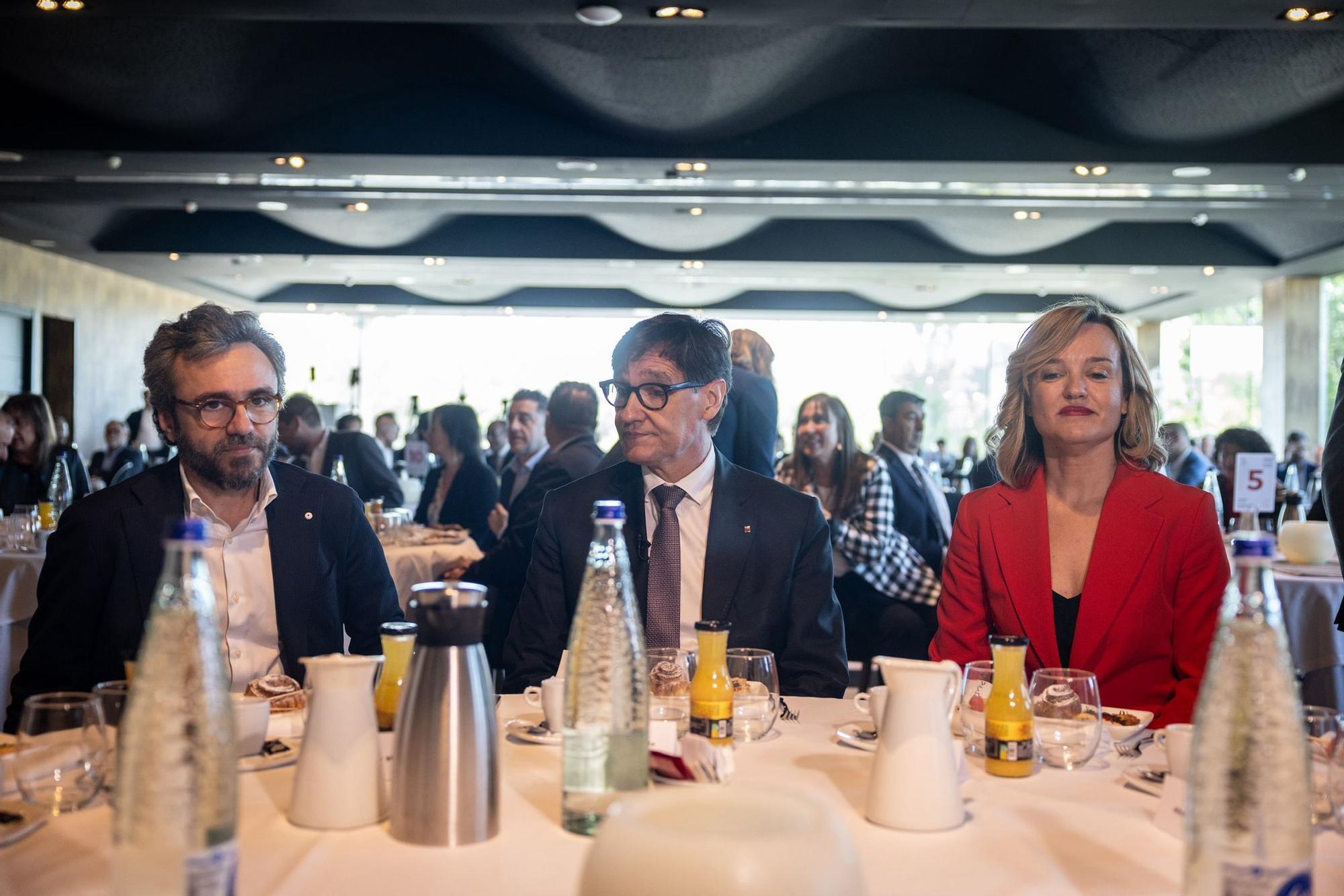 En imágenes | Desayuno informativo organizado por EL PERIÓDICO DE ARAGÓN con Salvador Illa y Pilar Alegría en Zaragoza