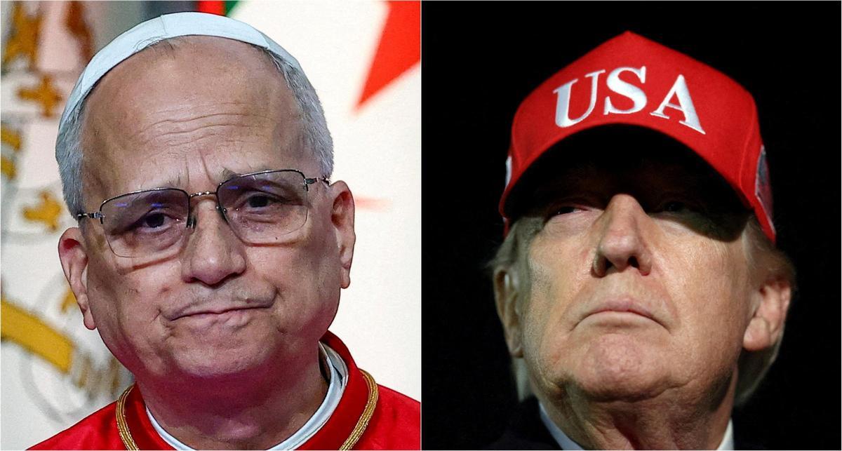 El papa León XIV y Donald Trump