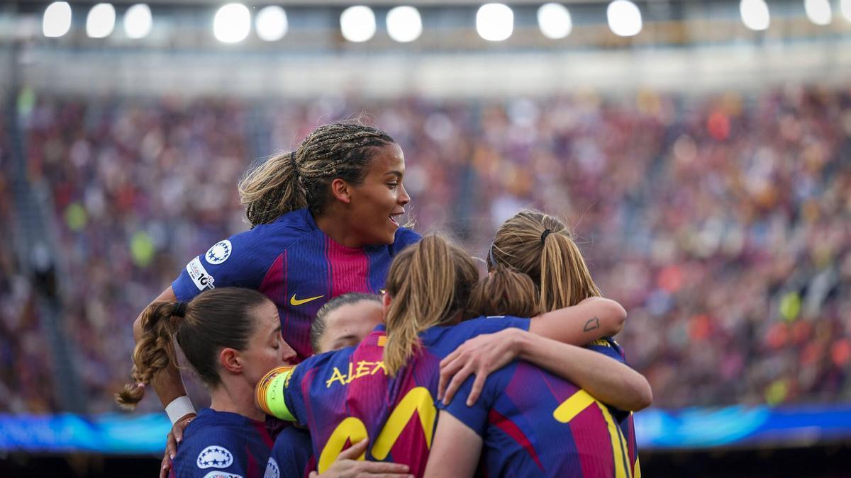 FC Barcelona femení - Reial Madrid, quarts de final de la Women’s Champions League. Spotify Camp Nou.