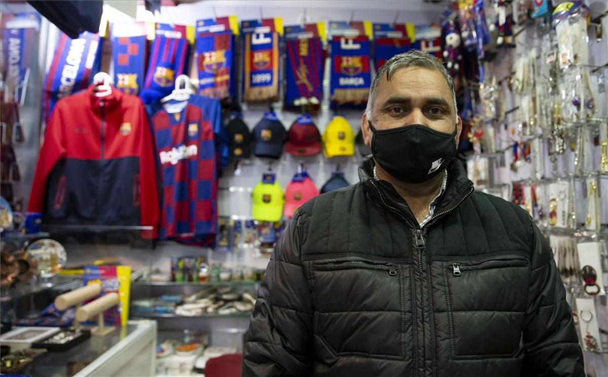 Las tiendas de los alrededores del Camp Nou están sufriendo