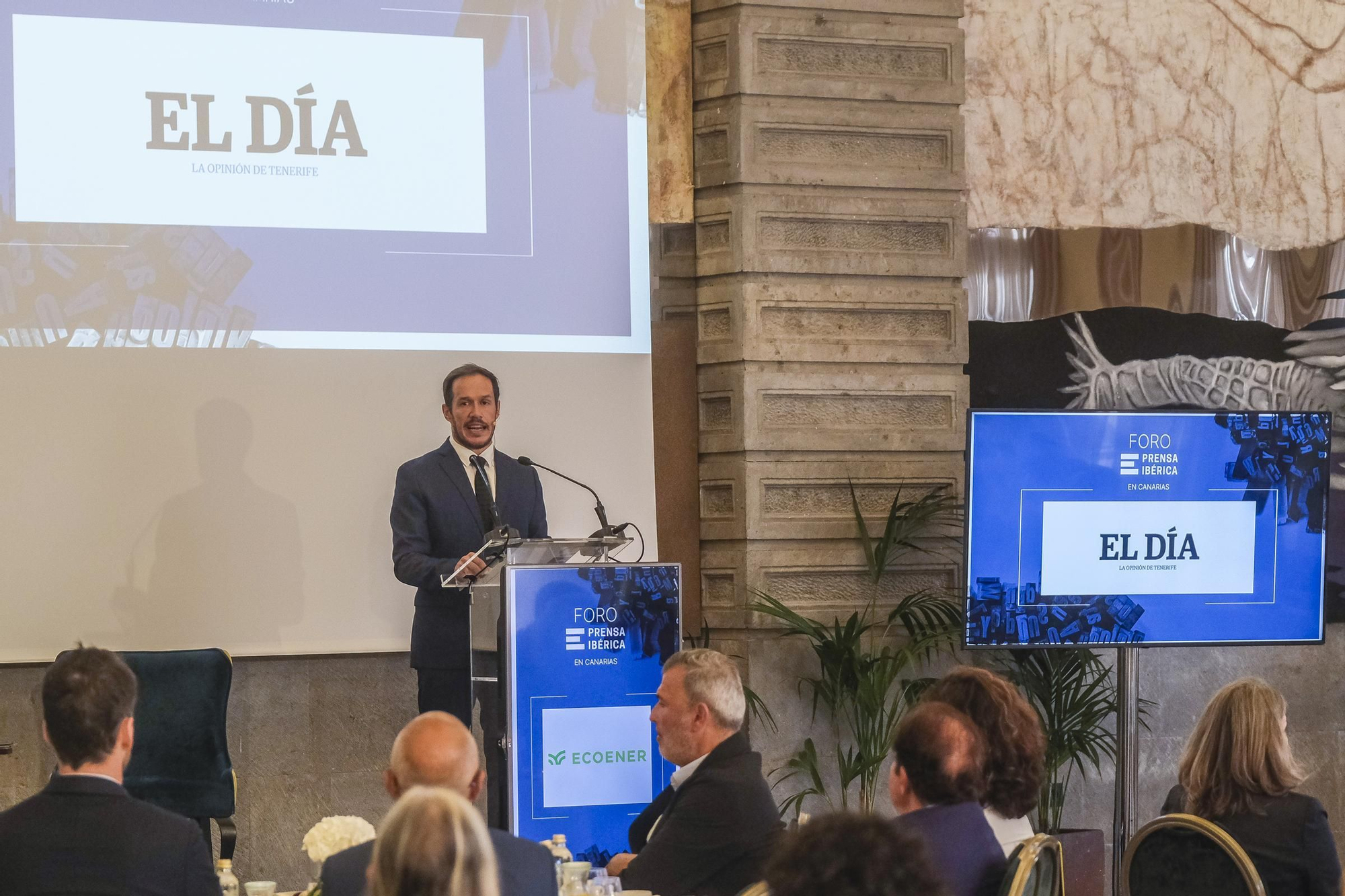 Foro Cambio Climático, con la presencia del consejero de Transición Ecológica del Gobierno de Canarias, Mariano Hernández Zapata. 