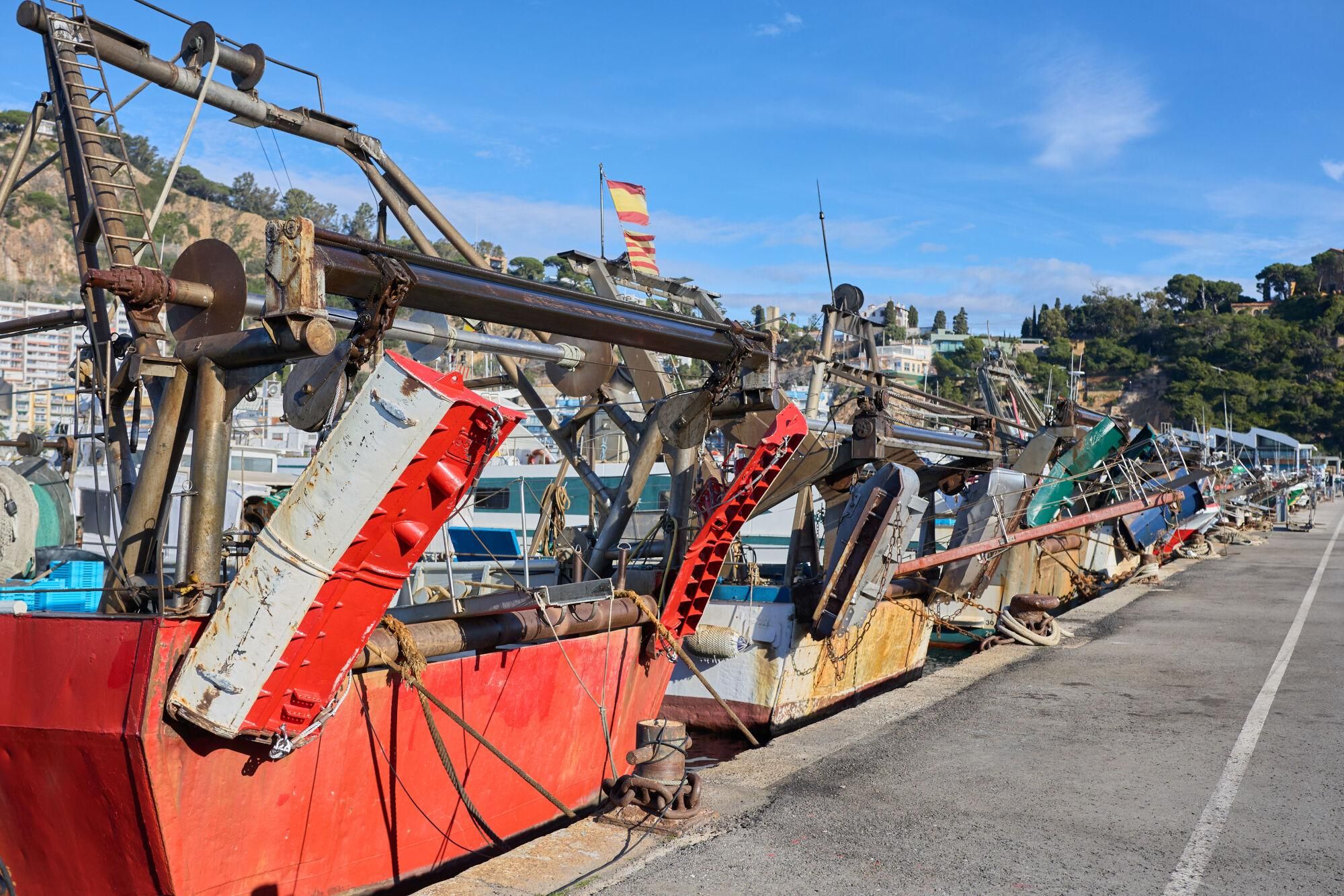 L'aturada de pescadors de Blanes, en imatges