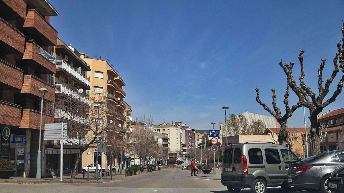 Vista d&#039;un carrer d&#039;Igualada