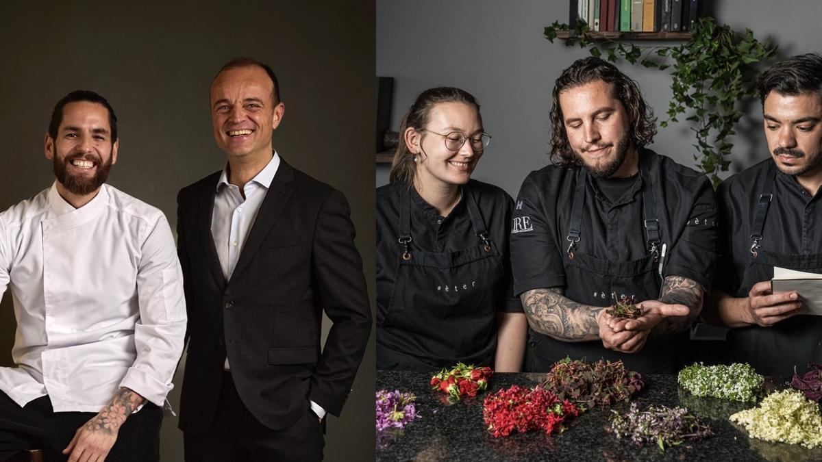 A la izquierda, Rubén Hernández Mosquero y Miguel Ángel Millán, la dupla al frente de Emi. A la derecha, Mario Tofe con el equipo de Éter.