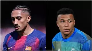 Mbappé sí será titular con Francia ante Raphinha, que liderará a Brasil