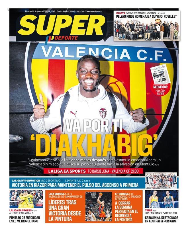 Las portadas de la prensa deportiva de hoy, 26 de enero de 2025