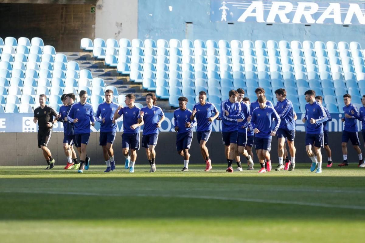 Entrenamiento del Real Zaragoza juvenil