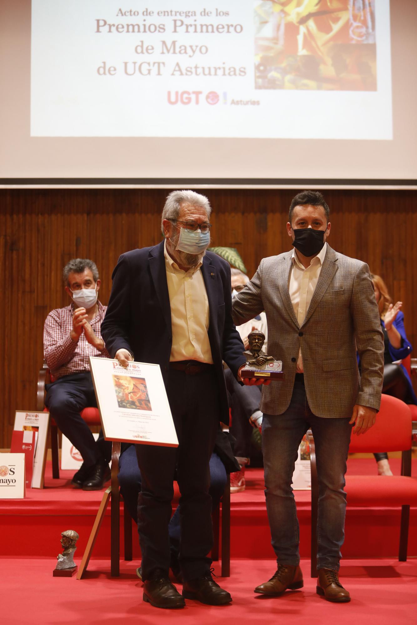 EN IMÁGENES: UGT Asturias entrega de sus premios del Primero de Mayo