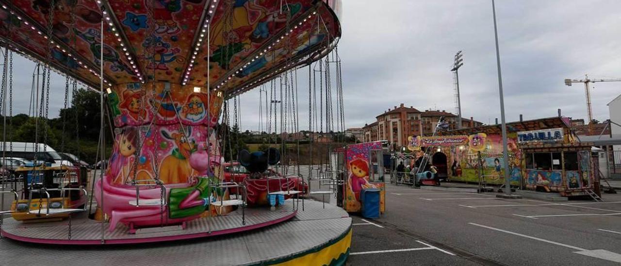 El recinto ferial del aparcamiento de El Quirinal, el año pasado.