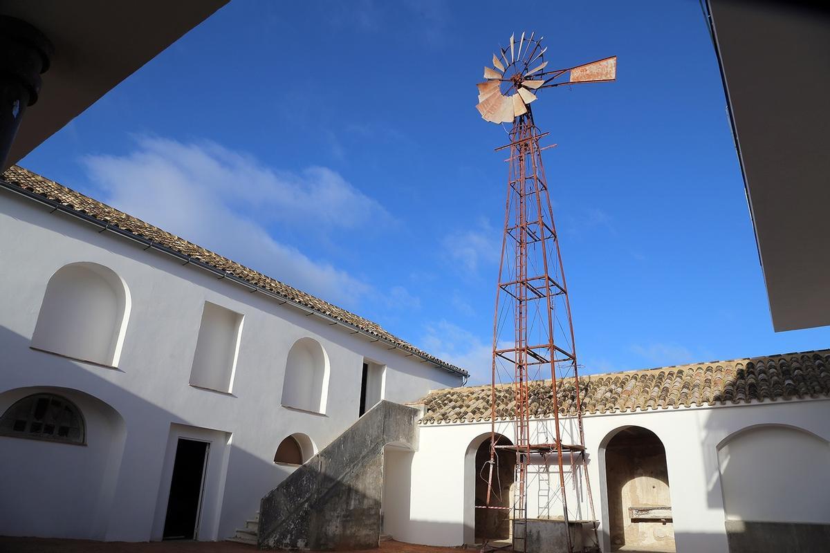 Característica veleta del edificio.