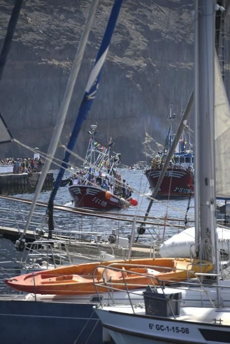 21-07-19 GRAN CANARIA. PUERTO DE ARGUINEGUIN-PUERTO DE MOGAN. MOGAN. Procesión marítima de la Virgen delCarmen desde el Puerto de en Arguineguín hasta el Puerto de Mogán.Fotos: Juan Castro  | 21/07/2019 | Fotógrafo: Juan Carlos Castro