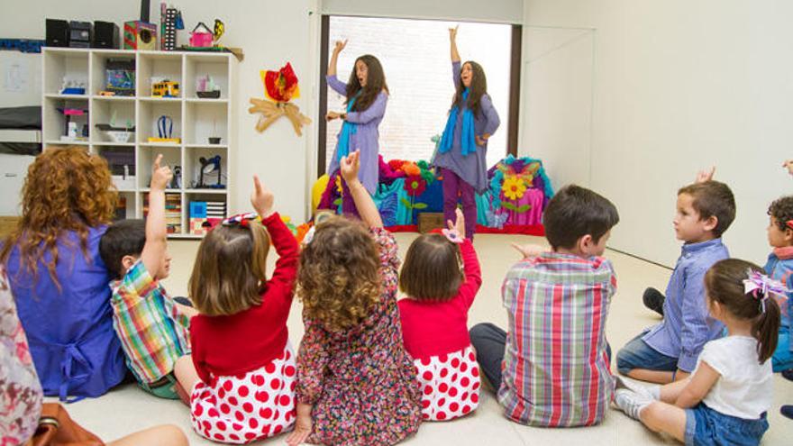 Un grupo de niños en el Thyssen.