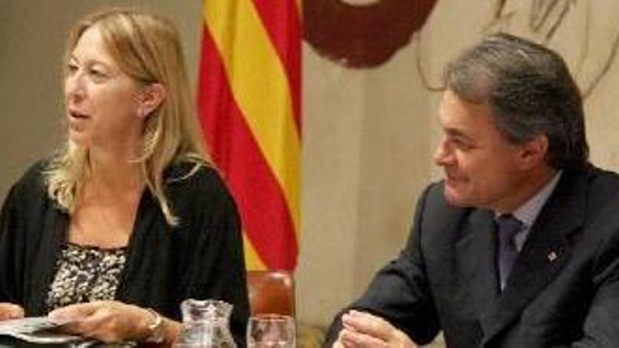 El president de la Generalitat Artur Mas i la vicepresidenta, Neus Munté.