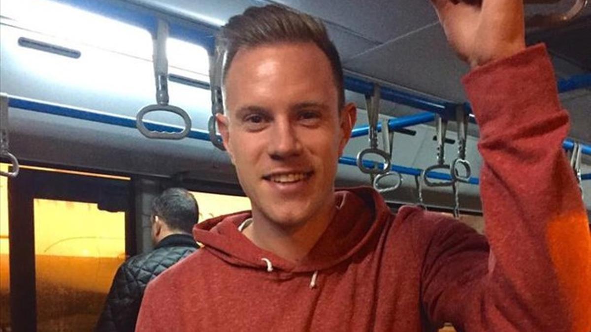 André Ter Stegen, a su llegada a Barcelona