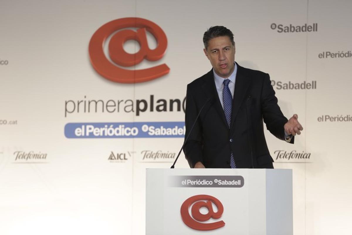 El candidat del PPC, Xavier García Albiol, en el fòrum de Primera Plan@. El candidat del PPC, Xavier García Albiol, en el fòrum de Primera Plan@.