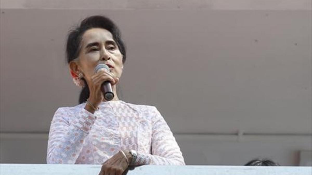 Aung San Suu Kyi.