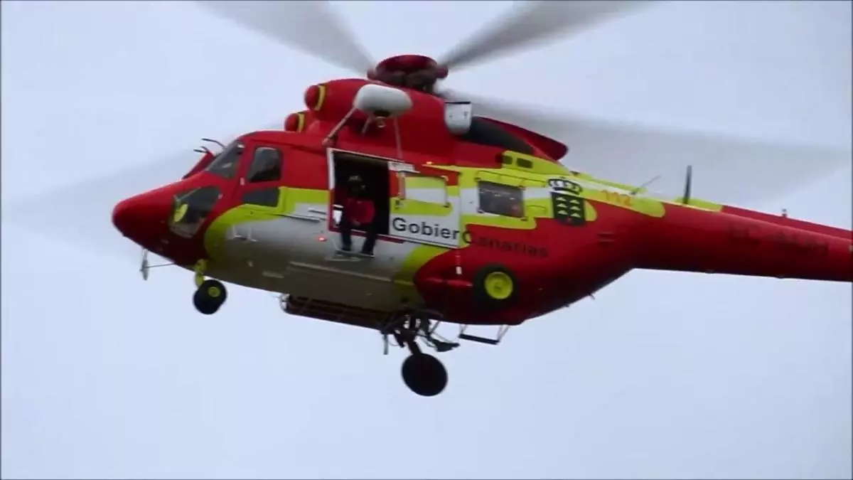 Rescatan a una senderista herida tras sufrir una caída en La Gomera