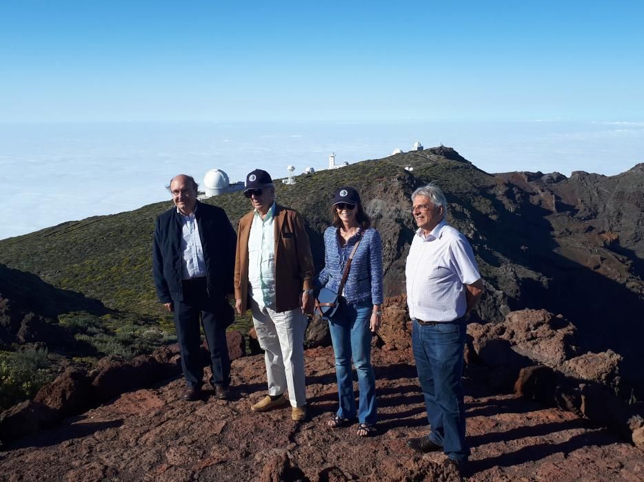 Visita de Vargas Llosa e Isabel Preysler a La Palma