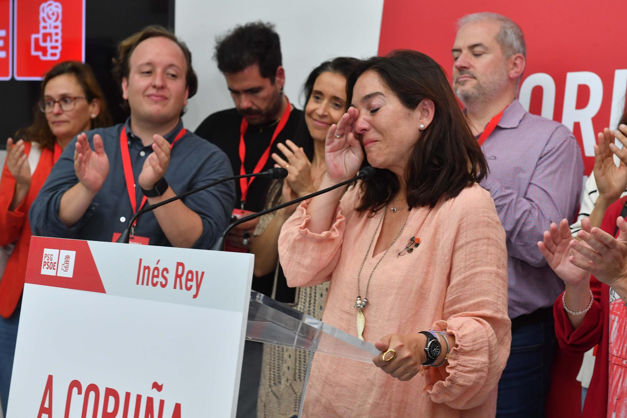 Celebración del PSOE de A Coruña tras las elecciones