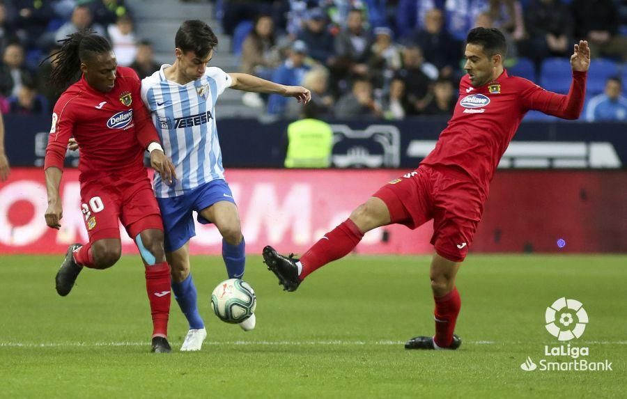 Partido del Málaga CF - Fuenlabrada en La Rosaleda.