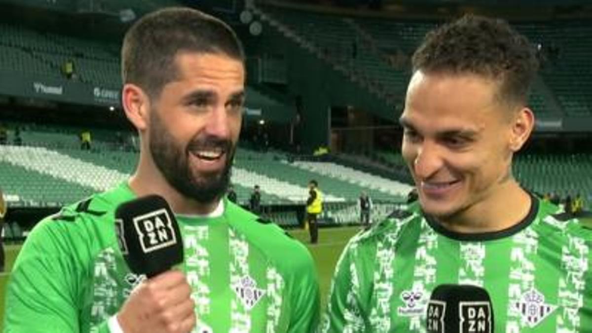 Isco y Antony, tras ganar al Sevilla en el derbi