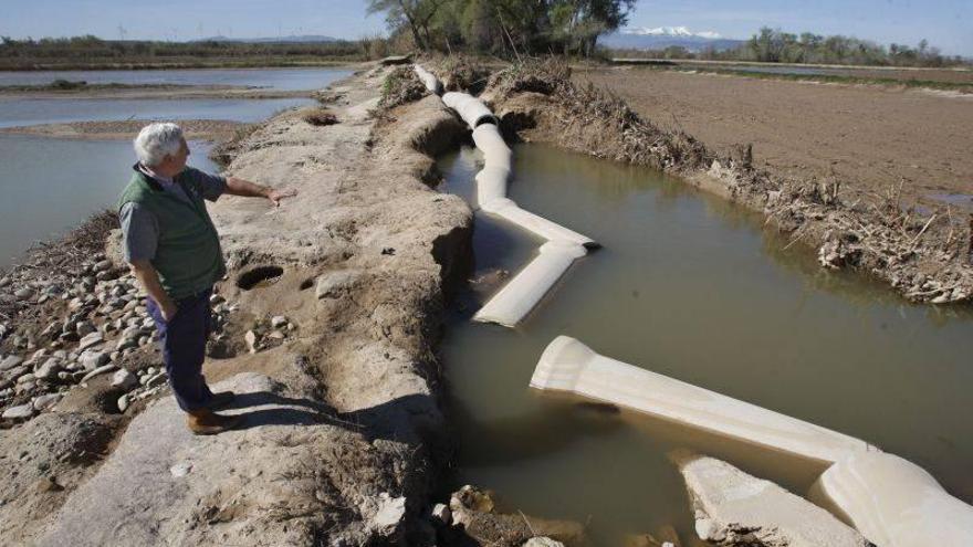 Los afectados rechazan declarar como inundables 7.500 hectáreas de regadío