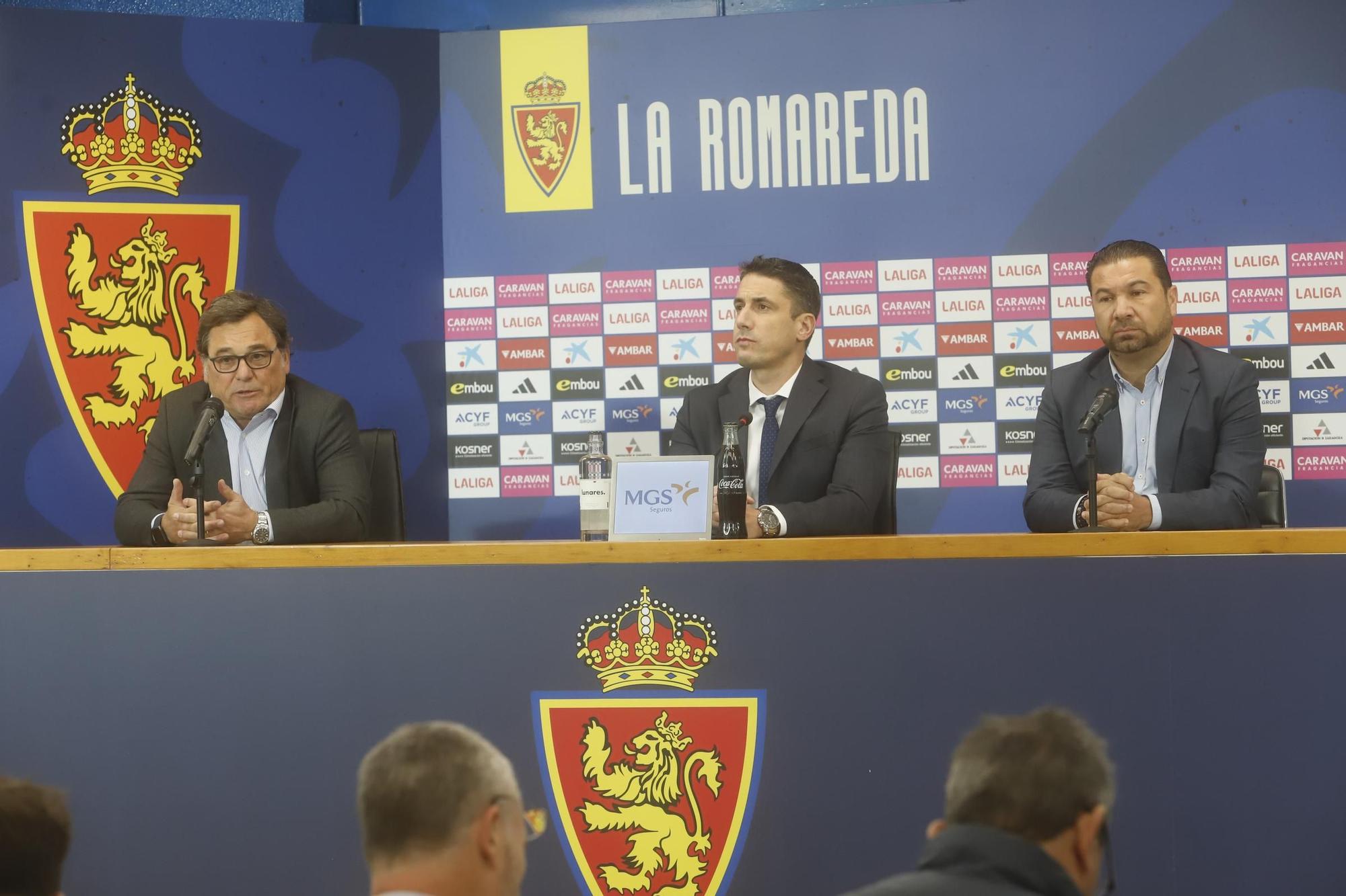 En imágenes | Presentación de Julio Velázquez como entrenador del Real Zaragoza