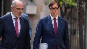 Imagen de archivo del conseller Duch y el president Illa.