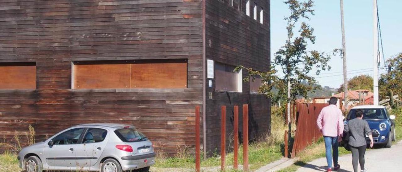 El antiguo centro de Cébrano, sin los postes del cierre.