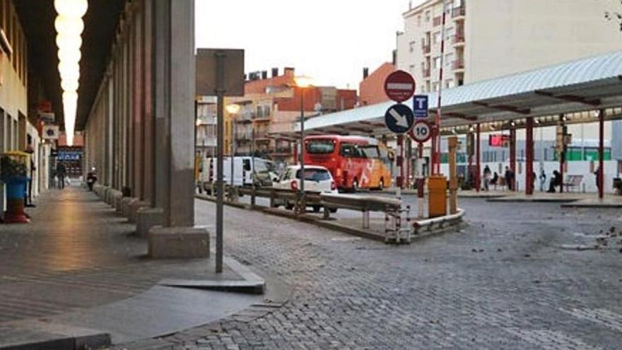 La zona de l&#039;estació d&#039;autobusos de Figueres.