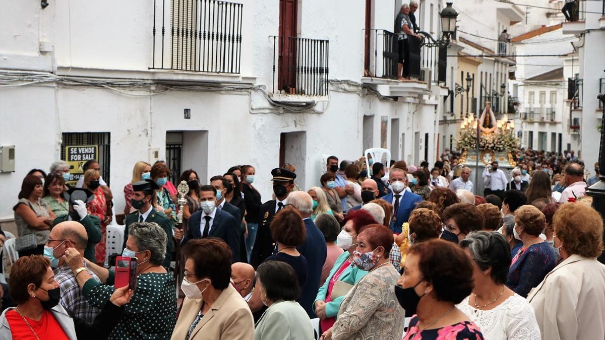 Imagen de la procesión de los patronos de Torrox el domingo pasado.