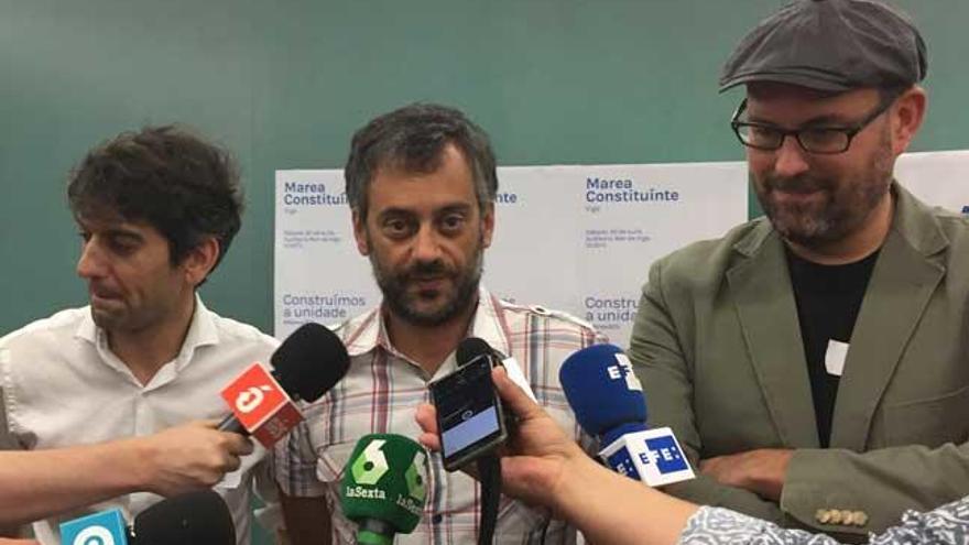 Alcaldes de las mareas, hoy en Vigo. // Selina Otero